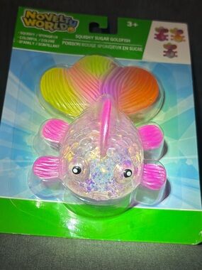 Viral NWT Sugar Goldfish Squishy - Iridescent White